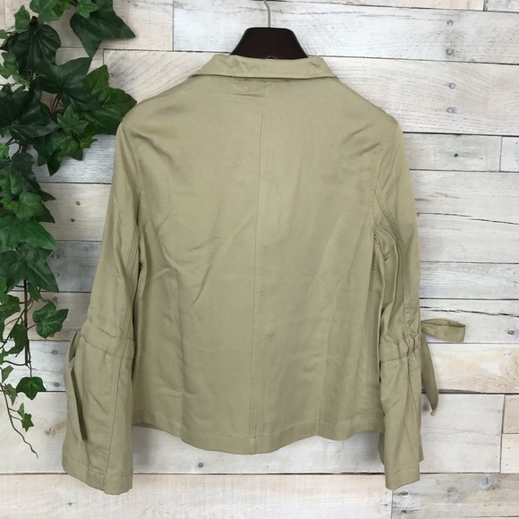 Catherine Malandrino Khaki Button Blouse Jacket XS - Picture 5 of 8